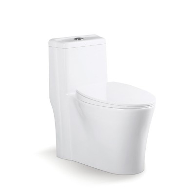 high quality chinese wc toilet soft cover seat toilet one piece SASO save water elongated toilet AYS-011